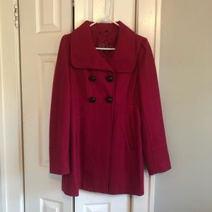 Magenta Wool Guess Coat